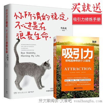 你所谓的稳定，不过是在浪费生命