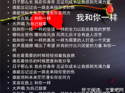 和你一样