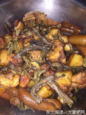 农家风味------茄子干烧肉