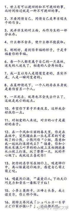 不爱经典的句子