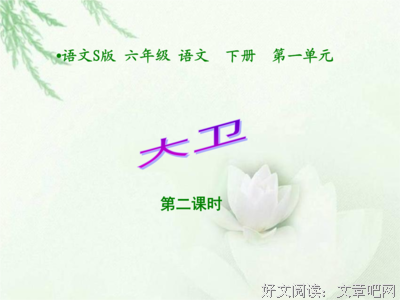 大卫精彩语录