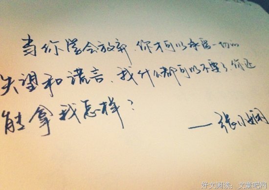 张小娴的句子