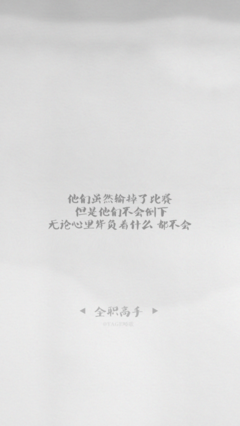 全职高手优美的句子