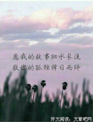 愿我孤独的漂亮经典的句子