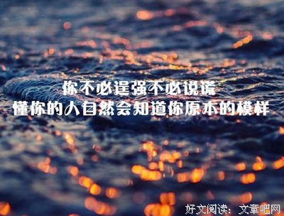恋上文字经典的句子