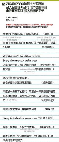 小说经典名句