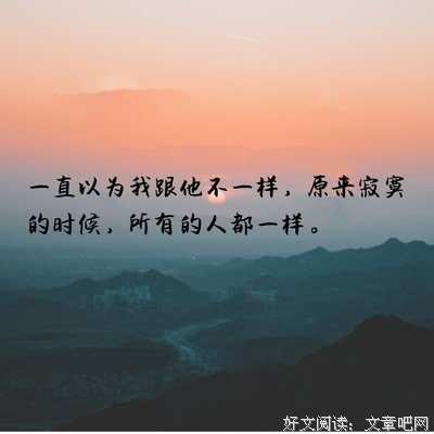 人生百味终不识句子