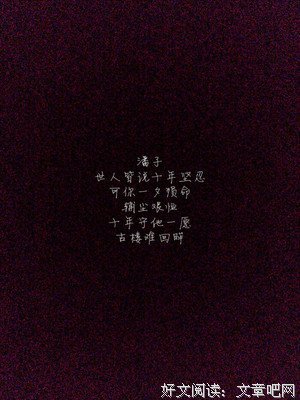 盗墓笔气以去的优美句子
