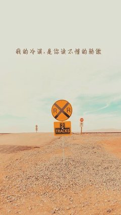 《我的冷漠是你读不懂的骄傲。》的句子