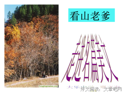 《心中的日看山说》的句子
