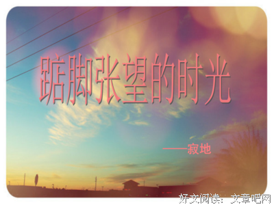 踮脚张望6读后感1000字