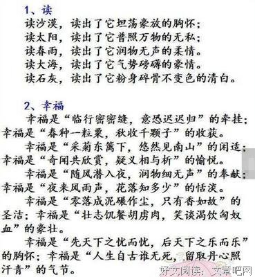 第不考作文专栏优美的句子