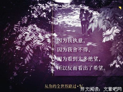 从你的全世界路过好词好句