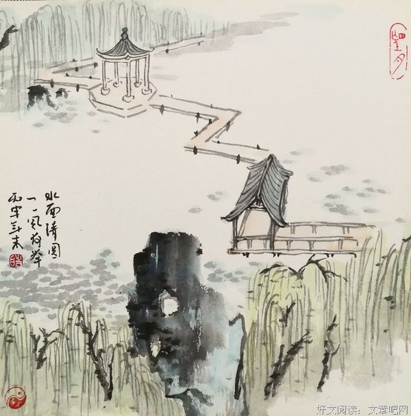 一一风荷举的句子