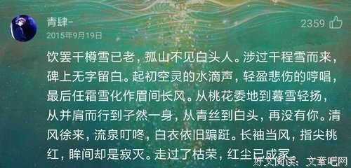 网易云的优美句子