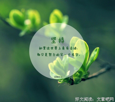 关于勤勉的唯美语录