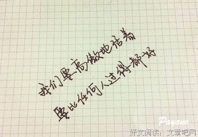 关于笔尖声自如中录的优美句子