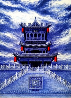 他年少辍学，用钢笔画出最美中国风，3000万人为他打call