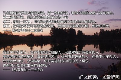 给青年的十二封信读后感锦集
