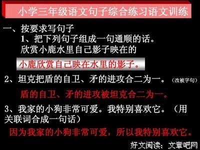 综合句子大全