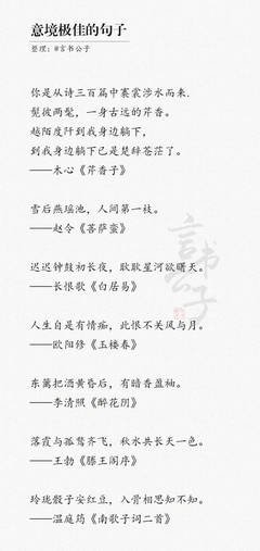 美句句子
