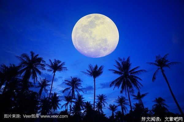 有月亮的晚上