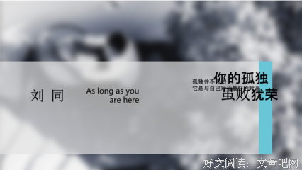 有关你的孤独虽败犹荣的句子