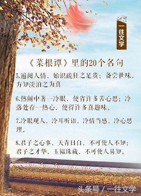 菜根谭的句子