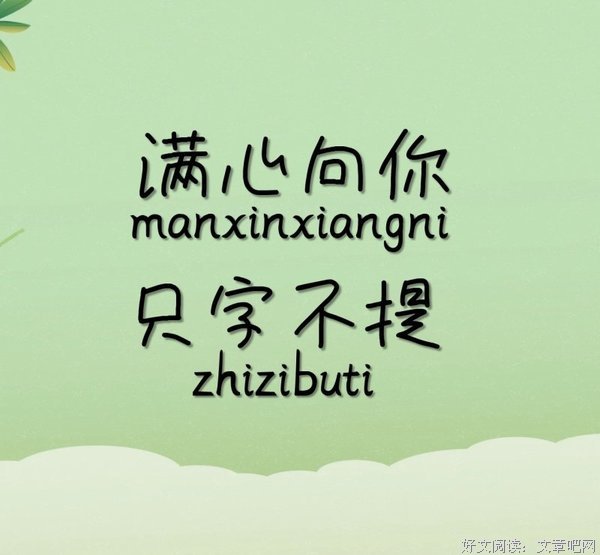 只字不提的语句摘抄_关于只字不提的语句