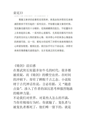 兄弟读后感锦集