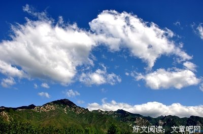 关于云朵的生为是生说的优美句子
