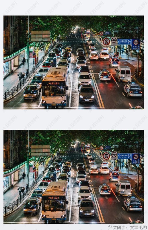 描写车水马龙的经典句子