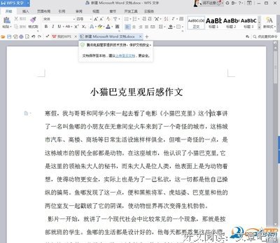 《鱼与猫》经典观后感1000字