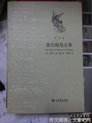 蒙田随笔全集（全三卷）读后感100字