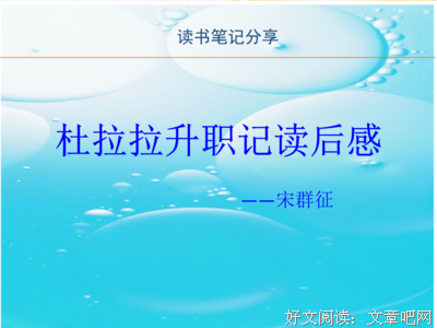《杜拉拉升職記》读后感1000字