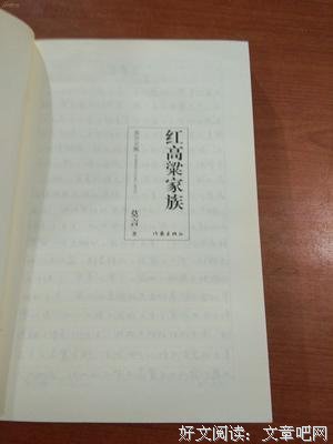 红高粱家族经典读后感有感