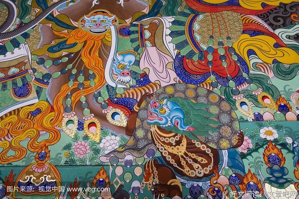 描写色彩斑斓的经典句子