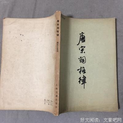 《唐宋词格律》读后感精选