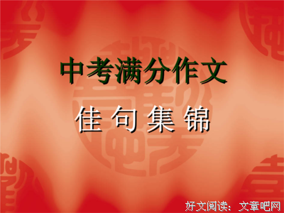 作文可用句子