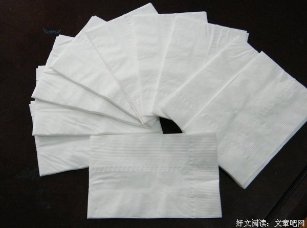 《餐巾纸》的句子