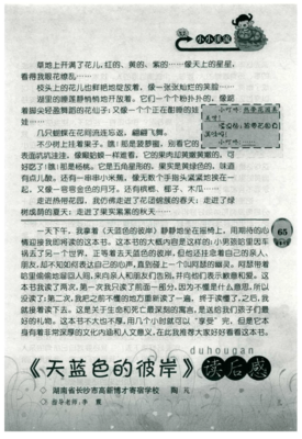 游向彼岸的读后感大全