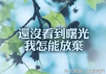 不屈经典的句子