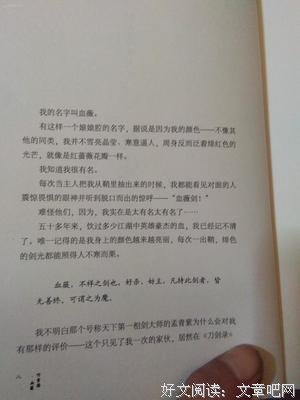 血薇暗影名句欣赏