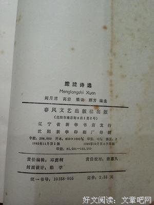 《朦胧诗选》读后感锦集