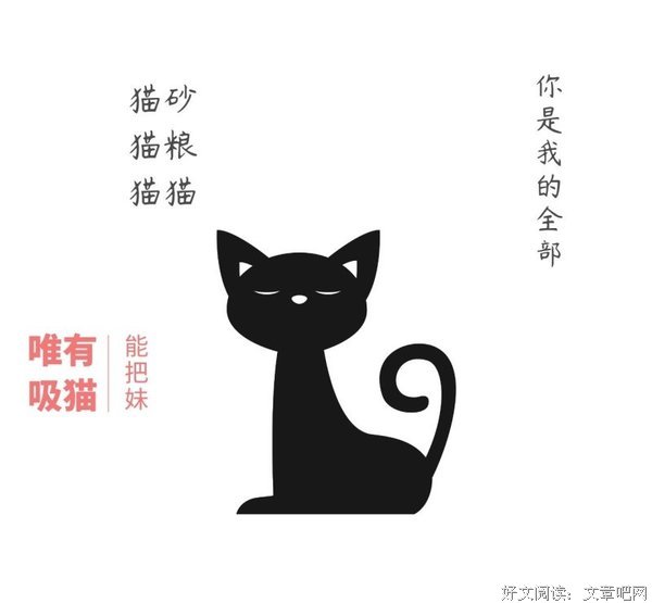 你是猫，我慢慢的靠近，你不得下逃经典的句子