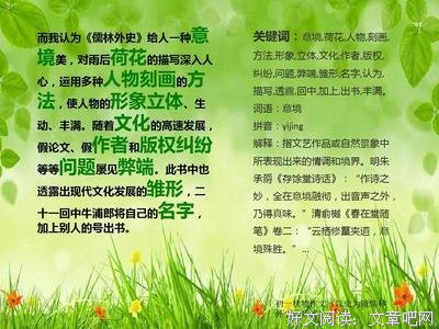 《儒林外史》读后感100字