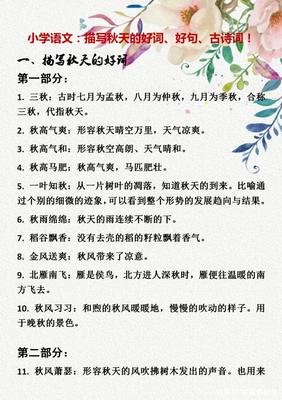 的好词好句