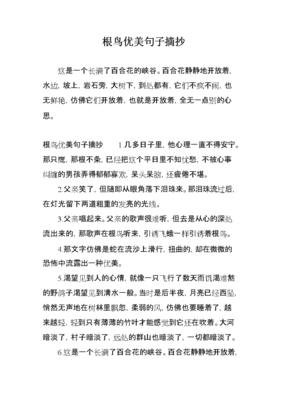 关于摘抄短句的句子