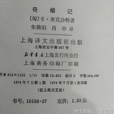 奇婚记读后感100字
