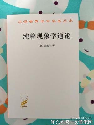 纯粹现象学通论的读后感大全